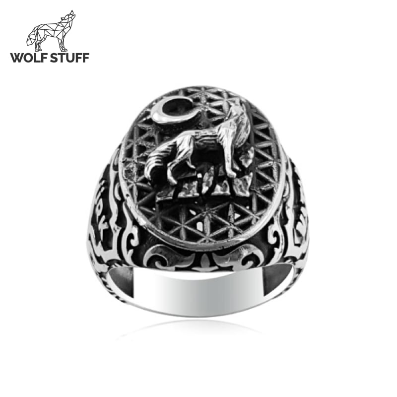 Howling Wolf Ring