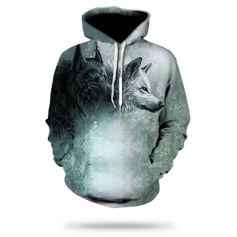 Hunting Partner Wolf Hoodie