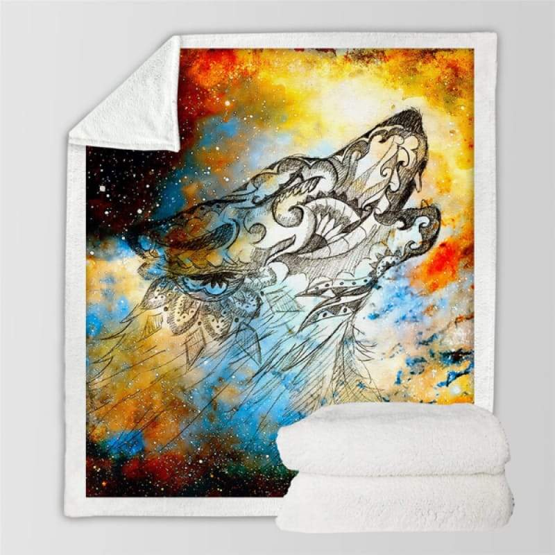 Kids Wolf Blanket