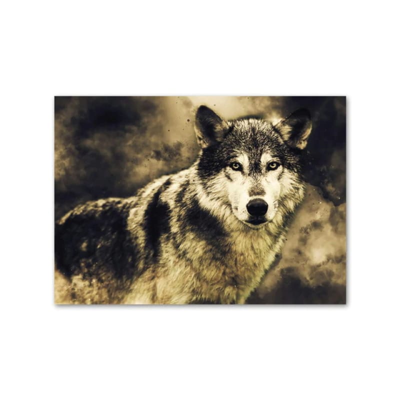 Large wolf poster