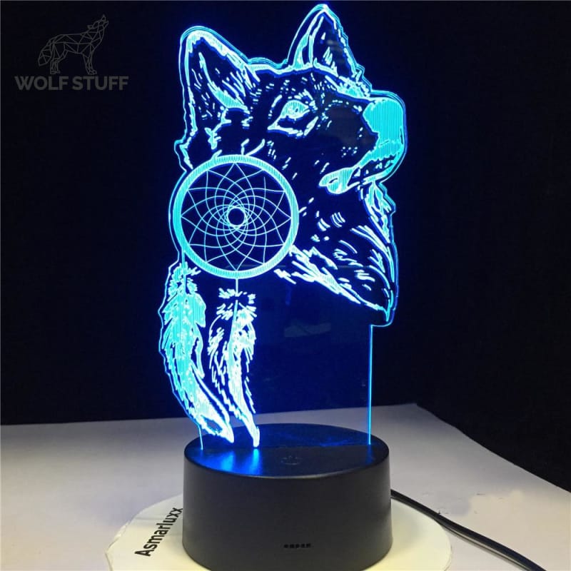 Led wolf dreamer lamp