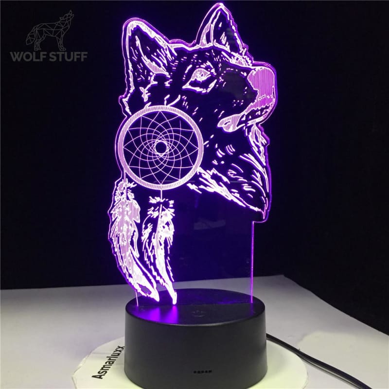 Led wolf dreamer lamp