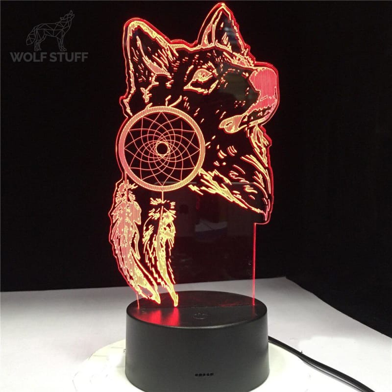 Led wolf dreamer lamp