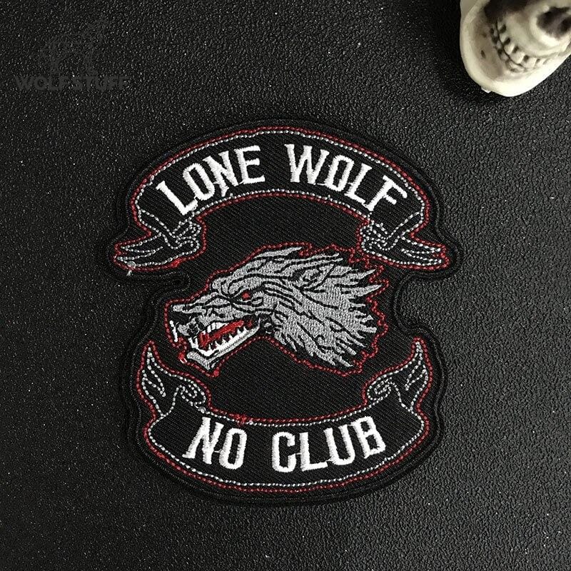 Lone wolf no club patch