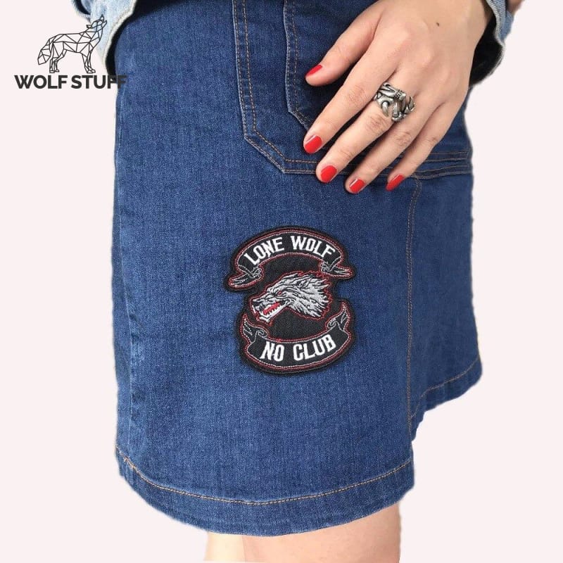 Lone wolf no club patch