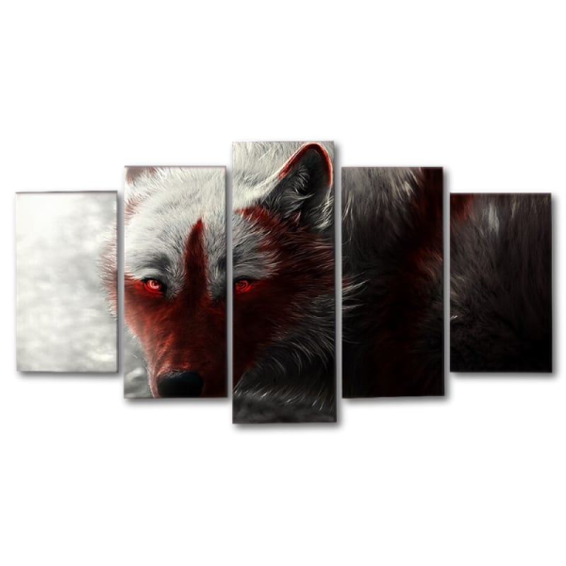 Lone wolf wall art