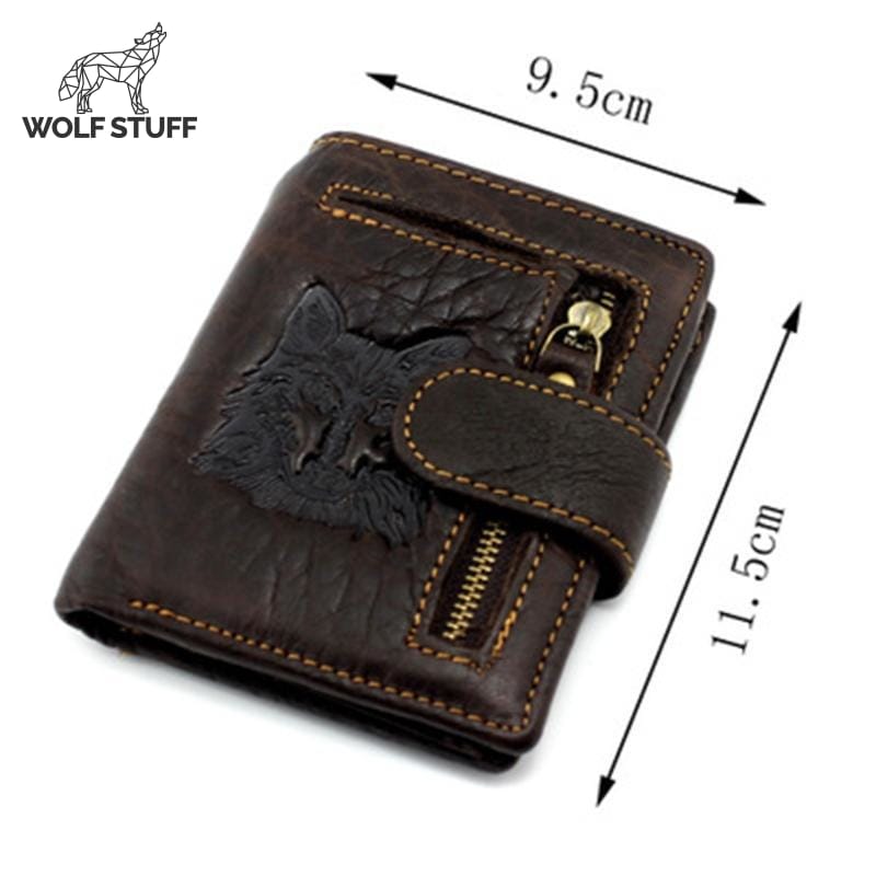 Mens wolf wallet