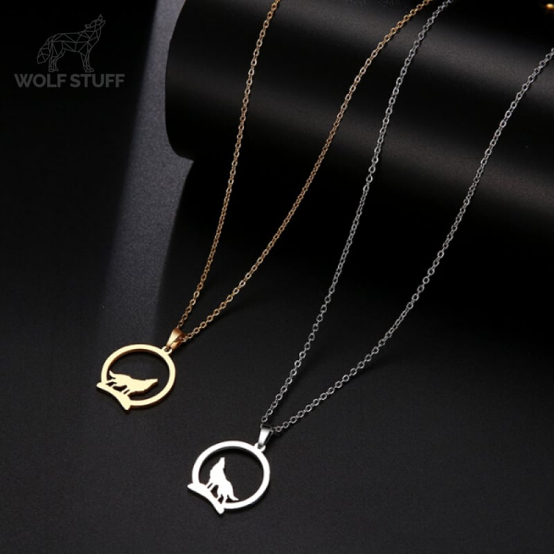 Moon Wolf Necklace