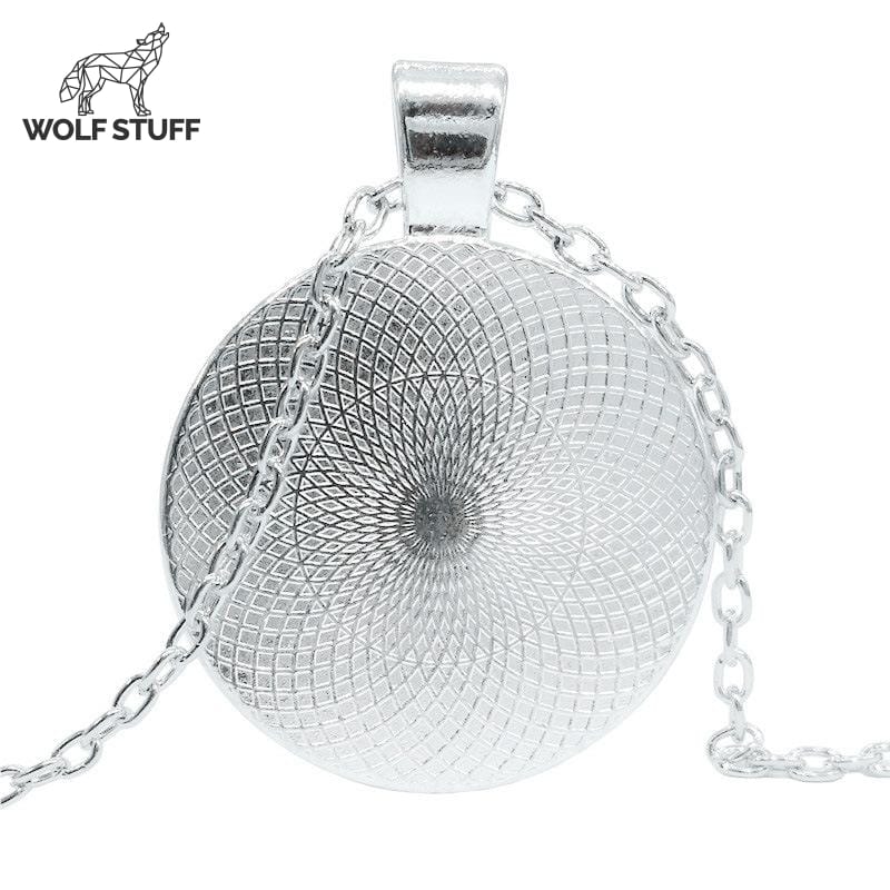 Moon Wolf Necklace Glow in the Dark
