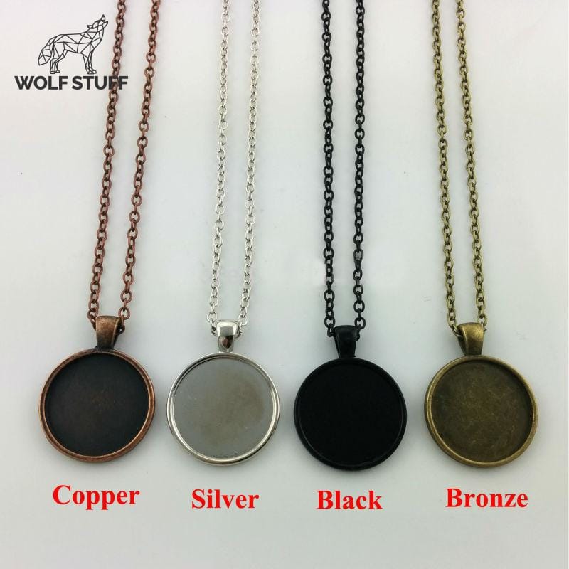 Moon Wolf Necklace Glow in the Dark
