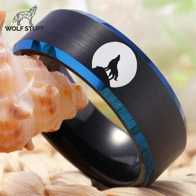 Moon Wolf Ring