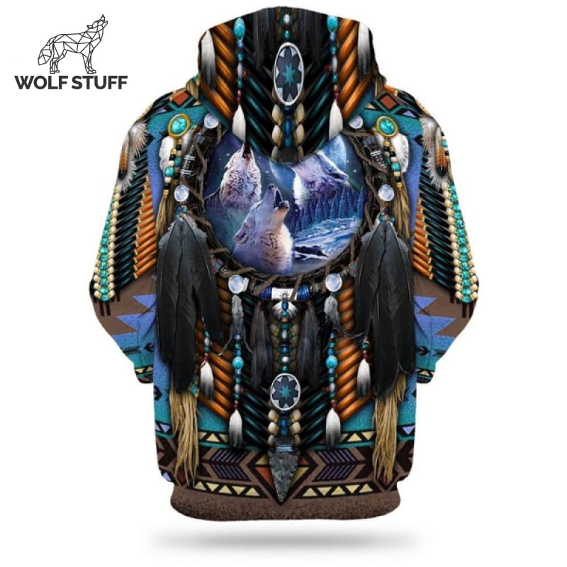 Native Print Hoodie