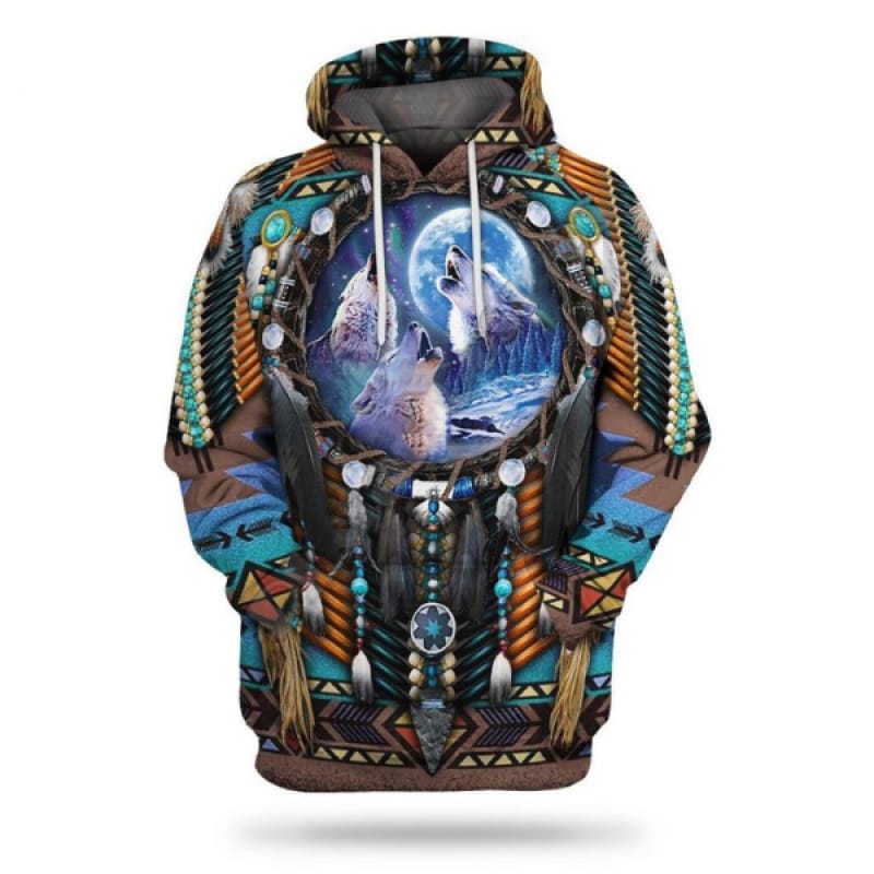 Native Print Hoodie