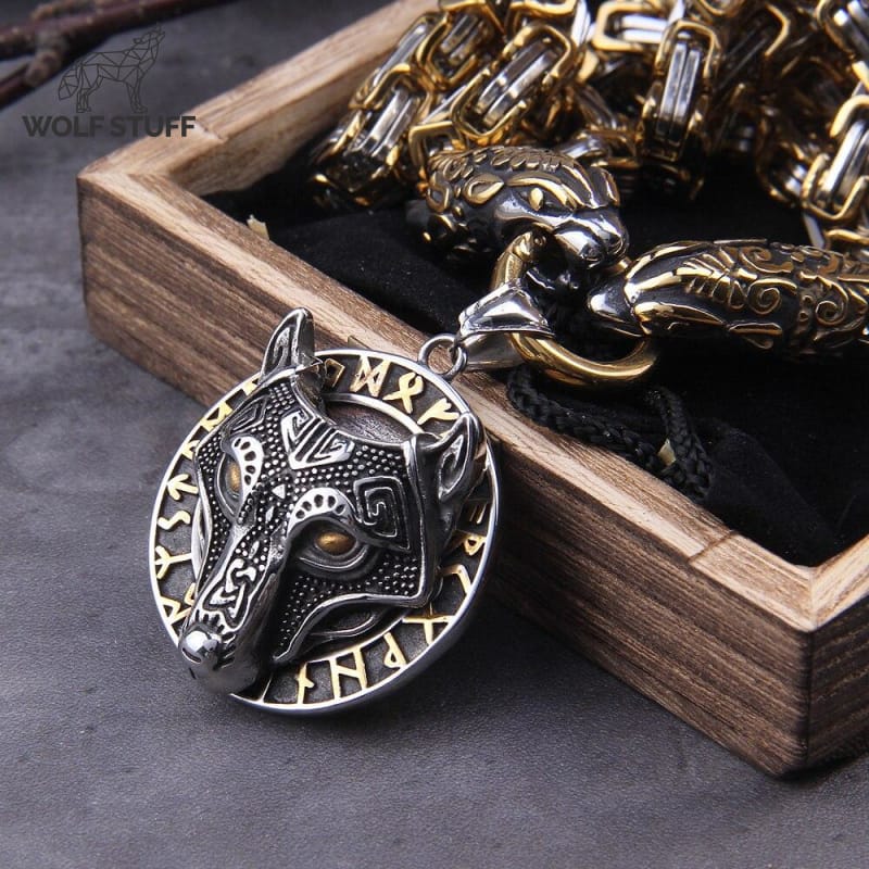 Nordic Wolf Head
