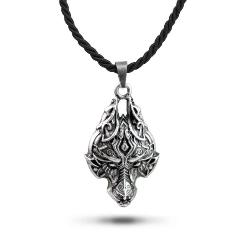 Norse Wolf Head Pendant