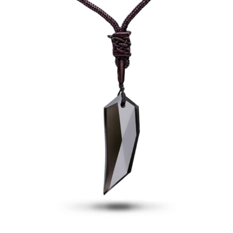 Obsidian Stone Wolf Necklace