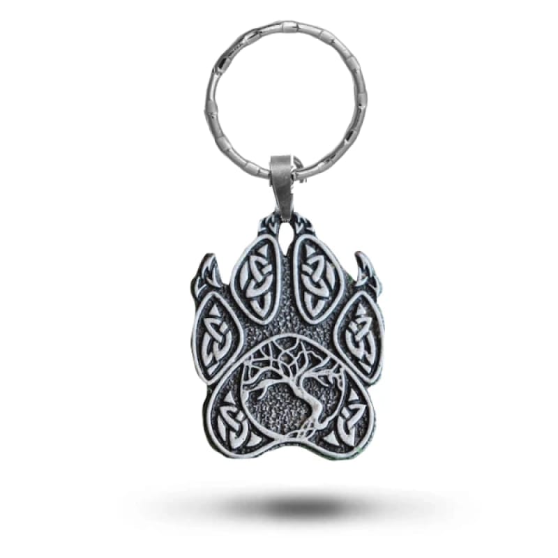 Paw Print Keychain