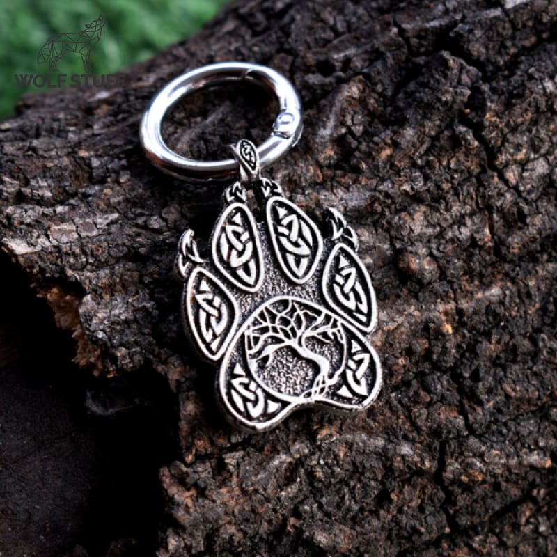 Paw Print Keychain
