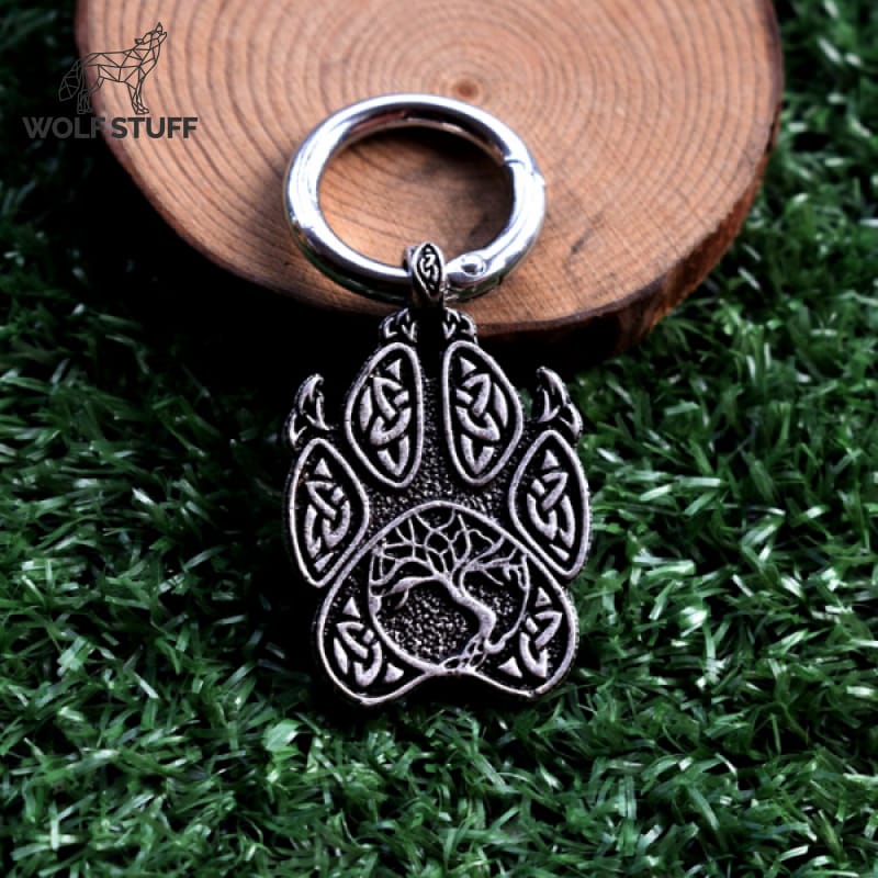 Paw Print Keychain