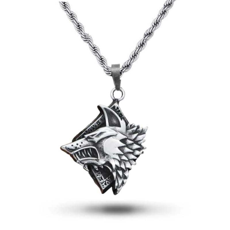 Pewter Wolf Necklace