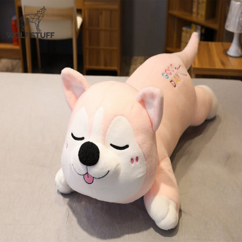 Pink Wolf Plush