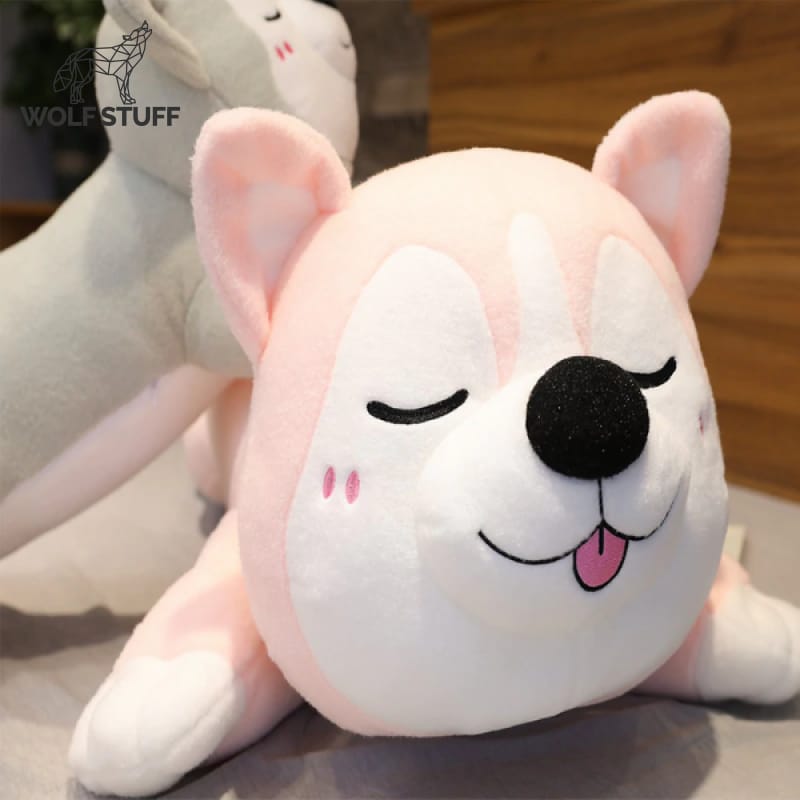 Pink Wolf Plush