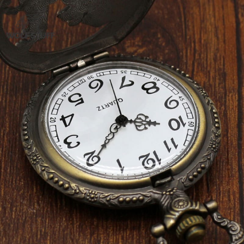 Pocket Watch Wolf Design