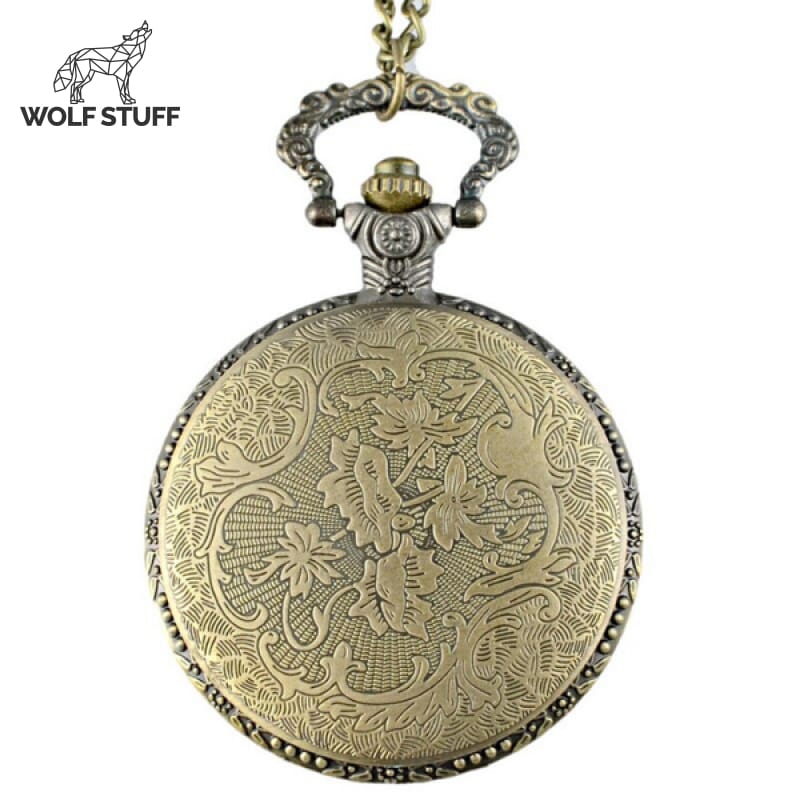 Pocket Watch Wolf Design