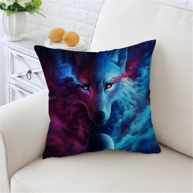 Purple and Blue Pillows