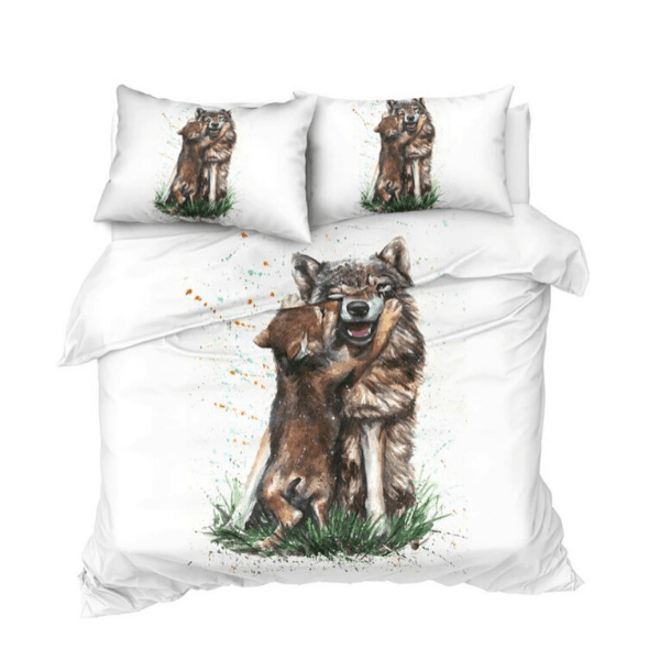 Queen Wolf Bedding Set