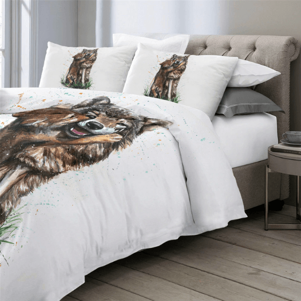 Queen Wolf Bedding Set