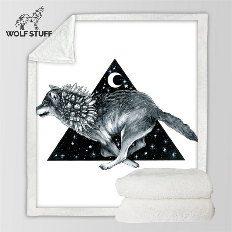 Running Wolf Blanket