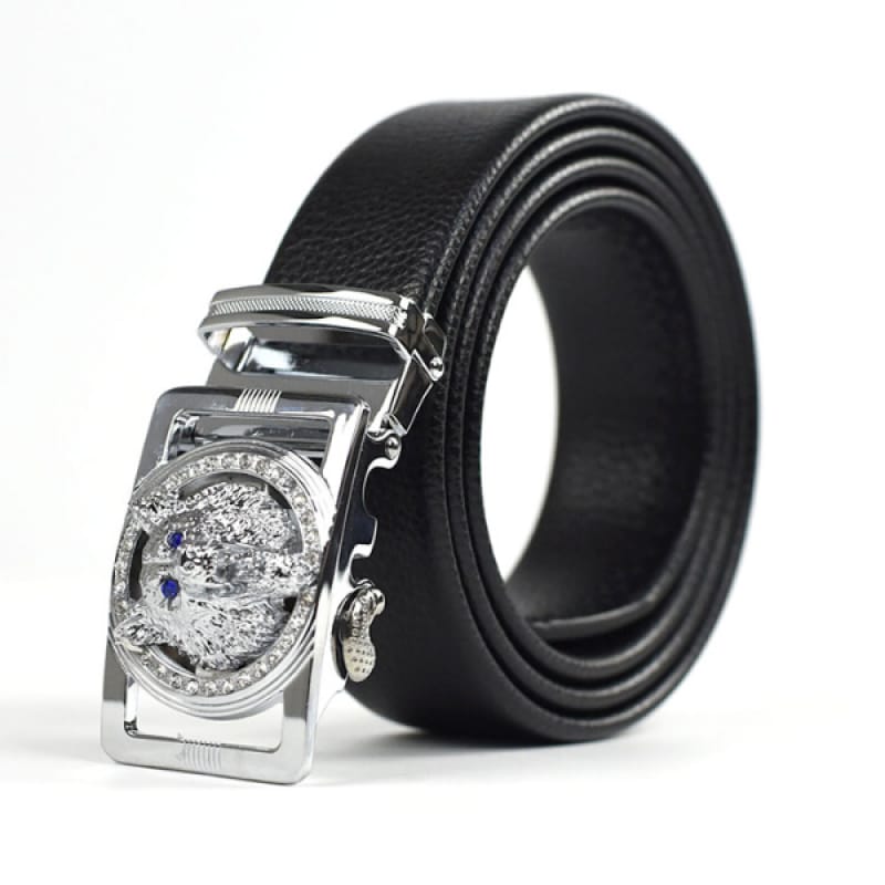 Silver Wolf Belt Buckle