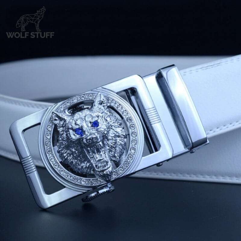Silver Wolf Belt Buckle