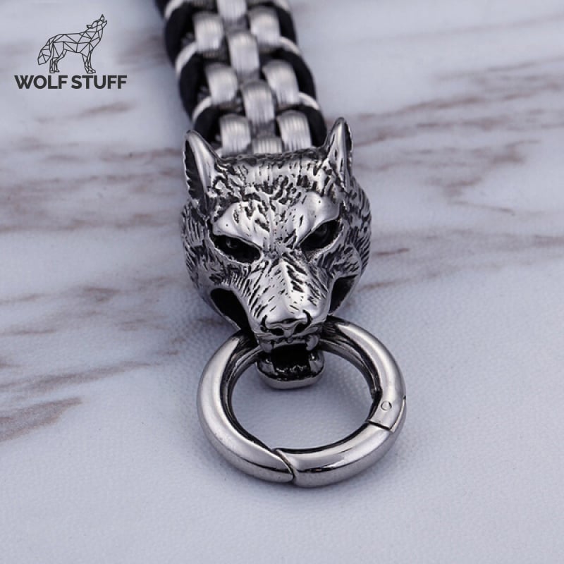 Silver Wolf Bracelet