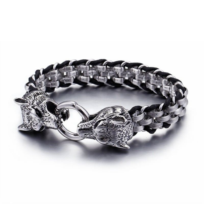 Silver Wolf Bracelet
