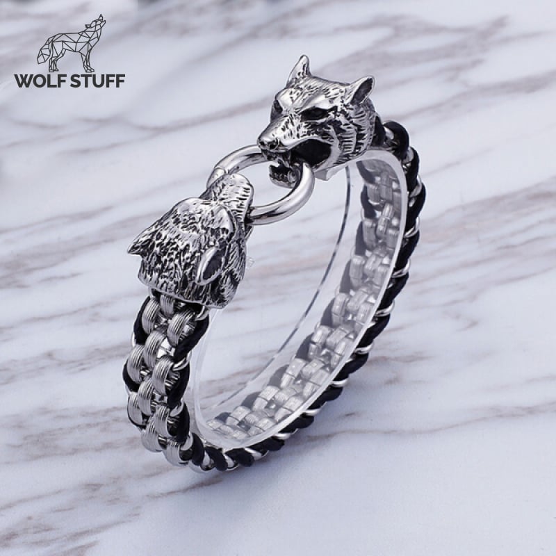 Silver Wolf Bracelet