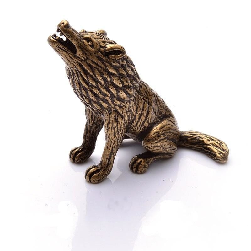 Small wolf figurine