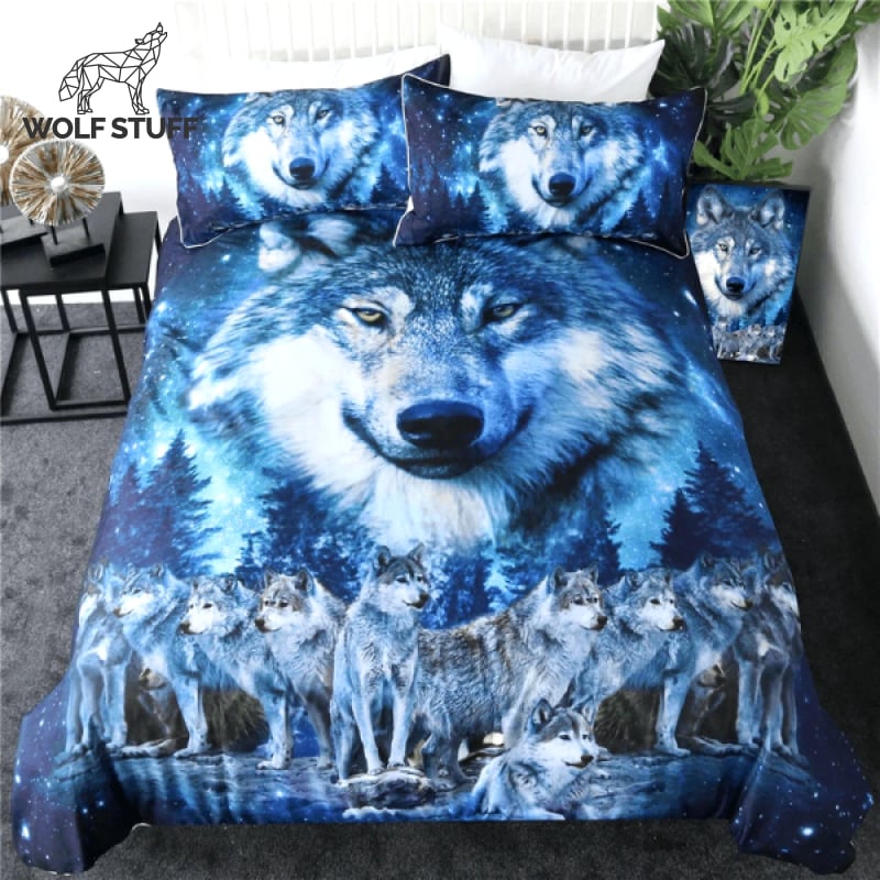 Snow Wolf Bedding Set