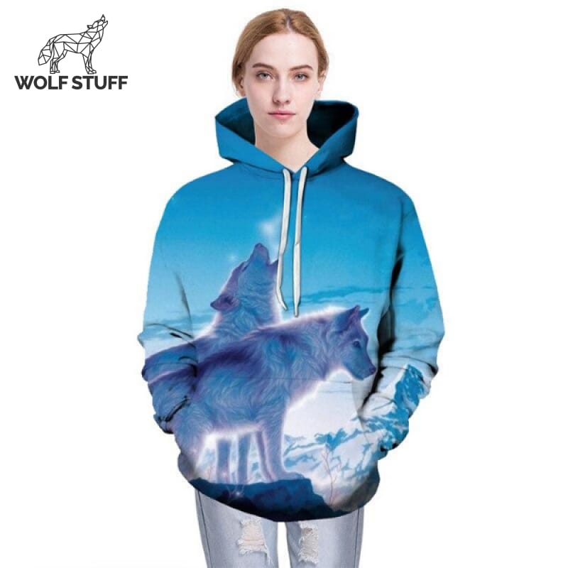 Snow Wolf Hoodie