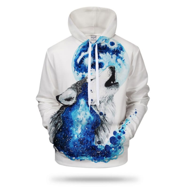 Space Galaxy Wolf Hoodie