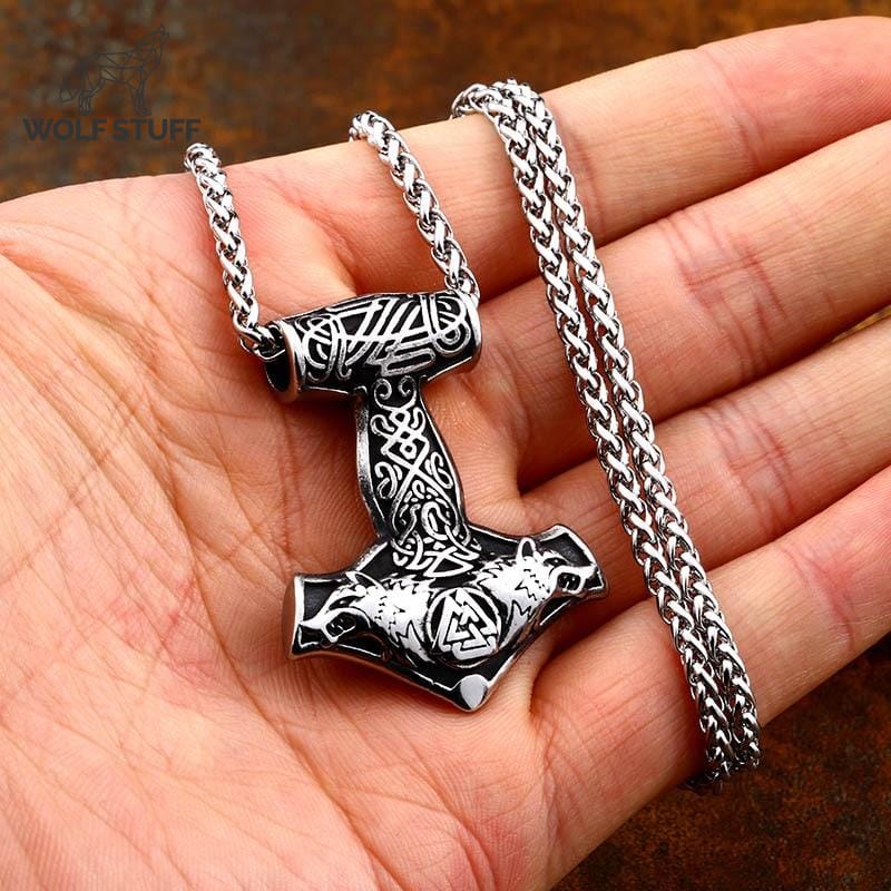 Stainless Steel Wolf Necklace