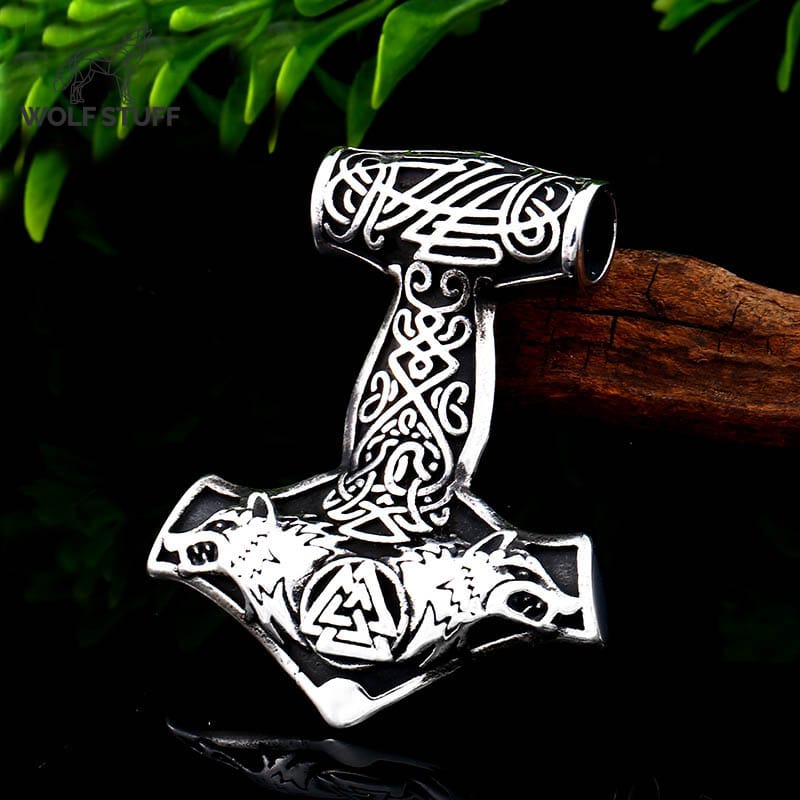 Stainless Steel Wolf Necklace