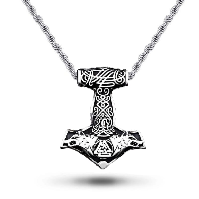 Stainless Steel Wolf Necklace