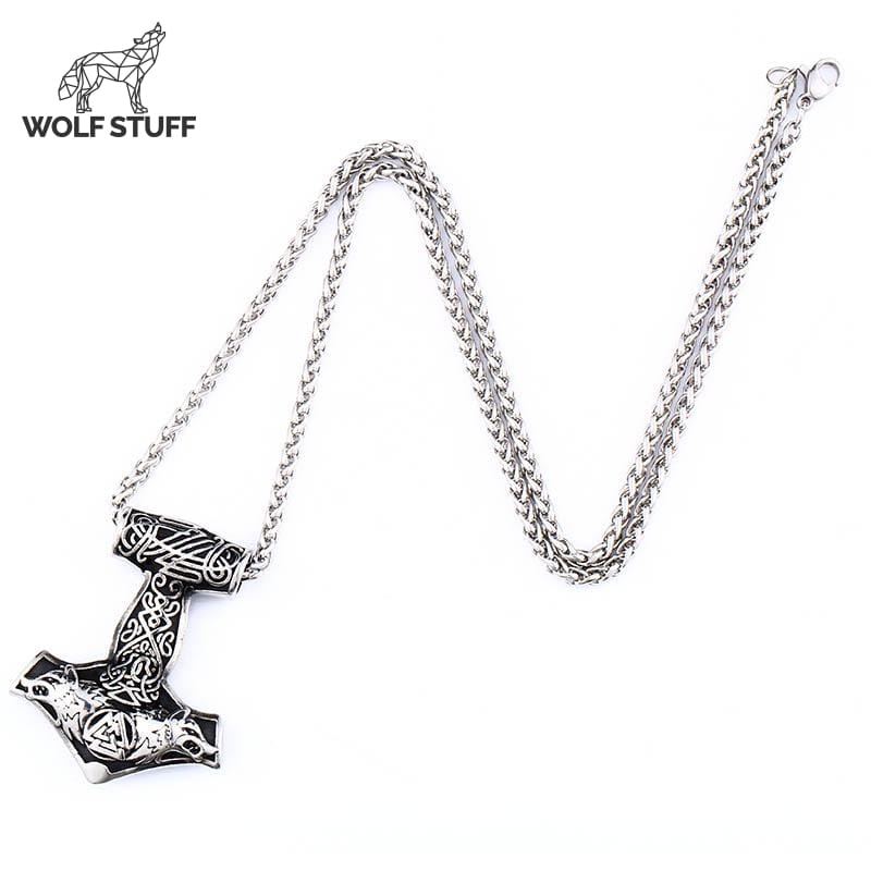 Stainless Steel Wolf Necklace