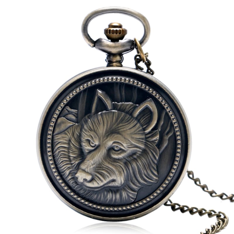 Steampunk Wolf Pocket Watch