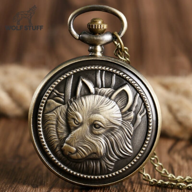 Steampunk Wolf Pocket Watch