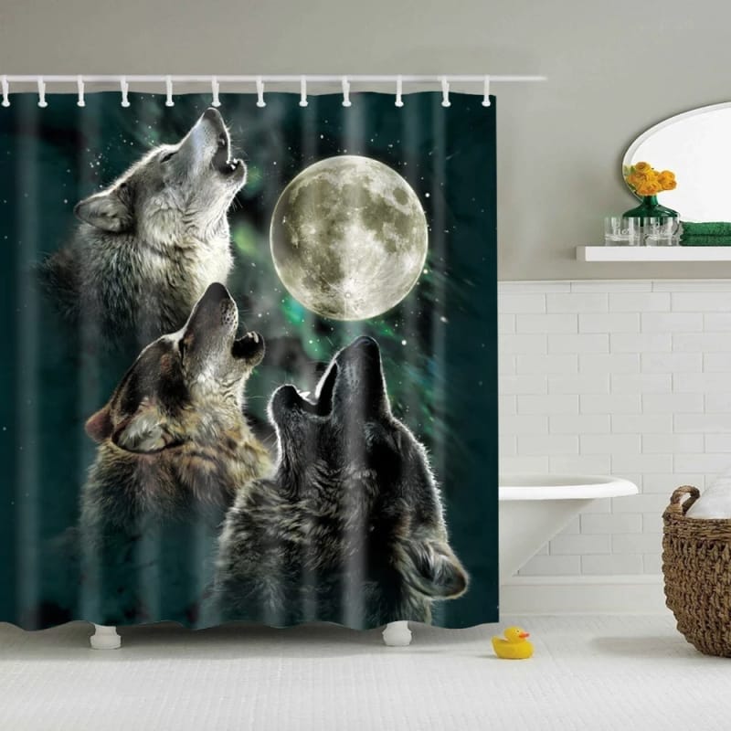 Three Wolf Moon Shower Curtain