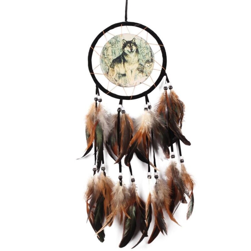 Tribal Wolf Dreamcatcher
