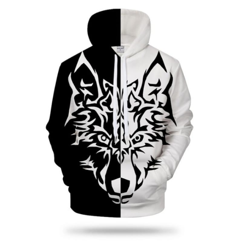Tribal Wolf Hoodie